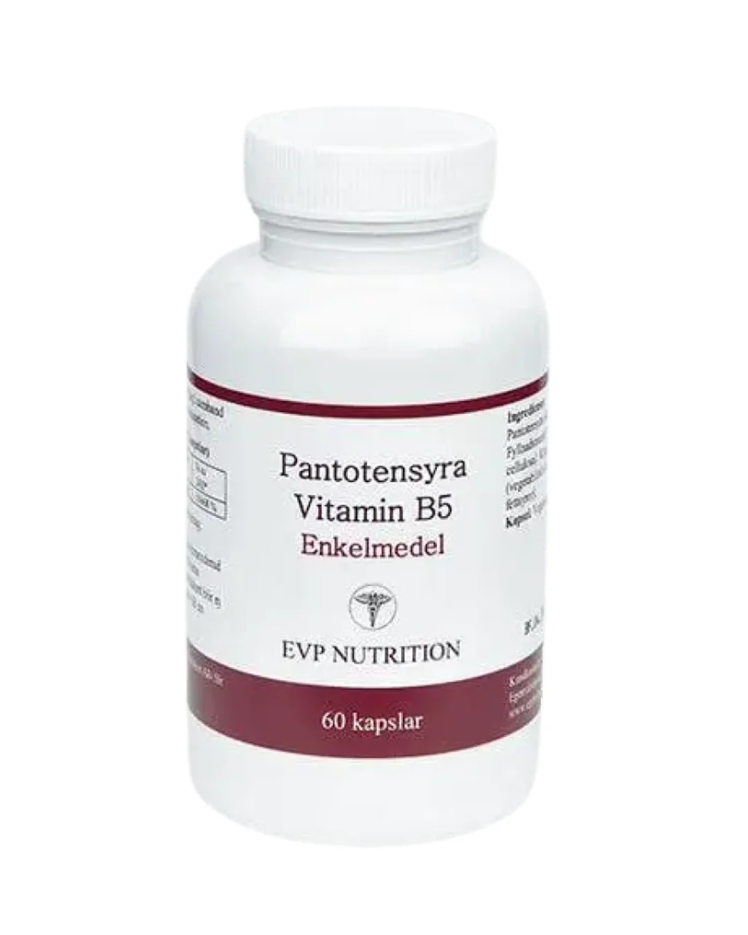 Pantotensyra vitamin B5-kapslar