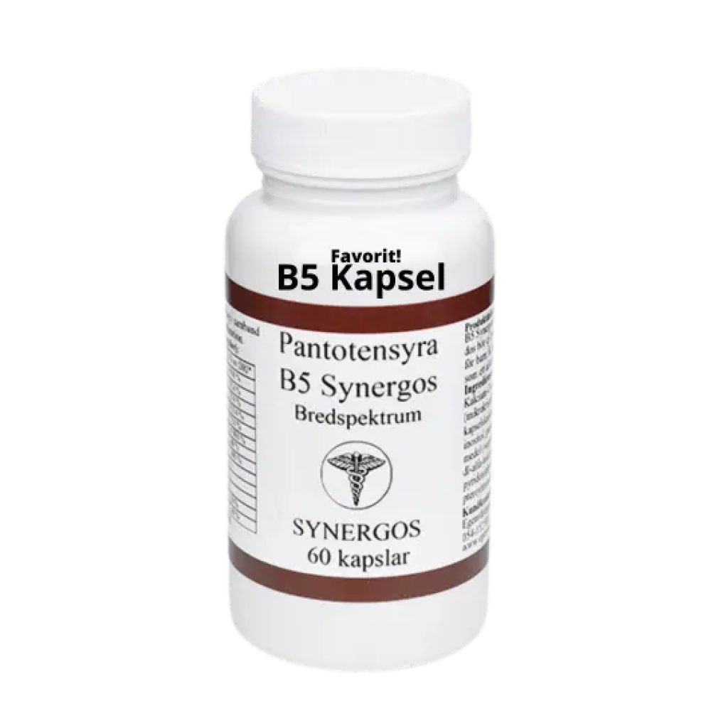 Vitamin B5 kapsel Pantotensyra