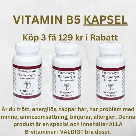 B5 vitamin complex KAPSLAR